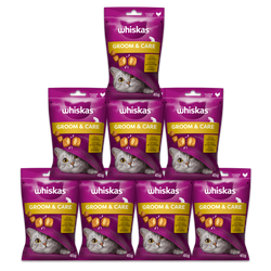 WHISKAS Zdrowy Blask 8x45 g - przysmak dla kota, z kurczakiem