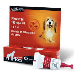 Fiprex Spot On Krople na kleszcze i pchły dla psa 10-20kg (rozm. M) op. 1szt.