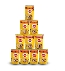 PEDIGREE Adult puszka 6x1200g - mokra karma dla psów z wołowiną w galaretce