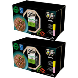 Sheba Nature's mix smaków w sosie 2x 8x 85g