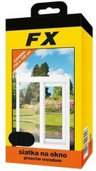 FX Siatka na okno przeciw owadom 130x150cm czarna