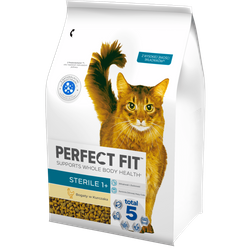 Perfect Fit™ Sterile 1+ 2,8 kg – sucha karma pełnoporcjowa dla dorosłych kotów, bogata w kurczaka