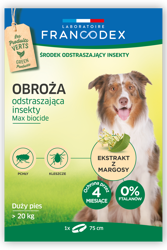 FRANCODEX Obroża dla dużych psów powyżej 20 kg
