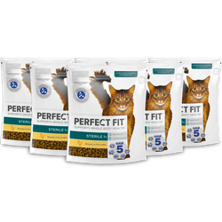 Perfect Fit™ Sterile (1+) 6x750g – sucha karma pełnoporcjowa dla dorosłych kotów, bogata w kurczaka