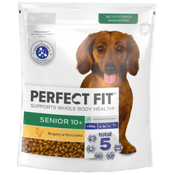 Perfect Fit™ Senior 10+ 825 g – sucha karma pełnoporcjowa dla psów małych ras powyżej 10 lat, bogata w kurczaka