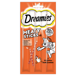 DREAMIES 30g – karma uzupełniająca dla dorosłych kotów, z pysznym kurczakiem
