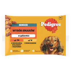 Pedigree Senior Wybór Smaków w galaretce 4x 100g