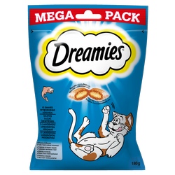 DREAMIES 180 g – przysmak dla kota, o smaku wybornego łososia