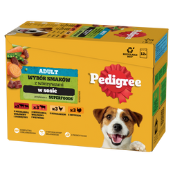 Pedigree Wybór Smaków z warzywami w sosie 12x 100g