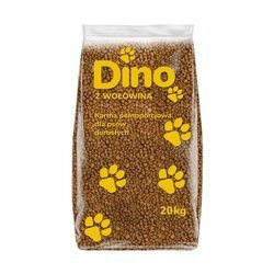 DINO SUCHA KARMA Z WOŁOWINĄ 8% DLA PSA 20KG
