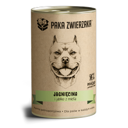 Paka Zwierzaka Jagnięcina i jabłko z miętą 400g