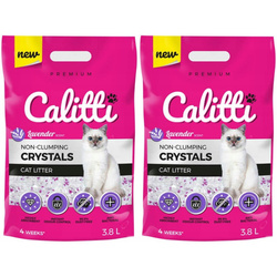 Calitti Crystals silikonowy żwirek lavenda 2x3,8l