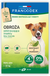 FRANCODEX Obroża dla średnich psów od 10 kg do 20 kg