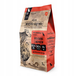 WIEJSKA ZAGRODA WOŁOWINA Z INDYKIEM 9KG